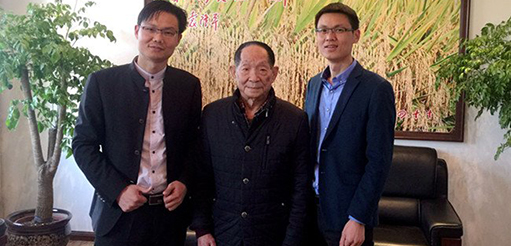 天泽传媒创始人拜会＂杂交水稻之父＂袁隆平